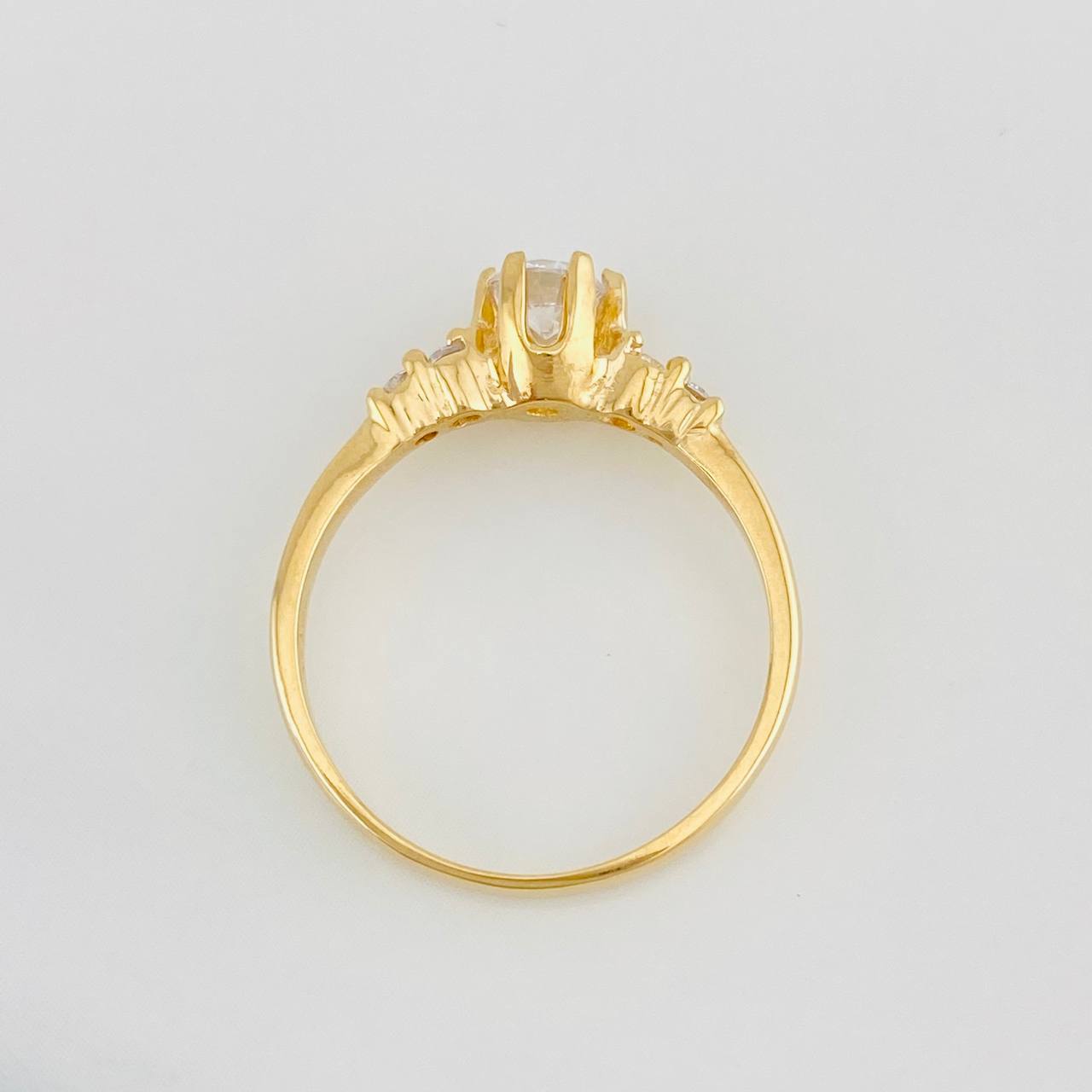 Anillo Solitario Churumbela 2.6g / T6 1/2 Oro Amarillo 18K