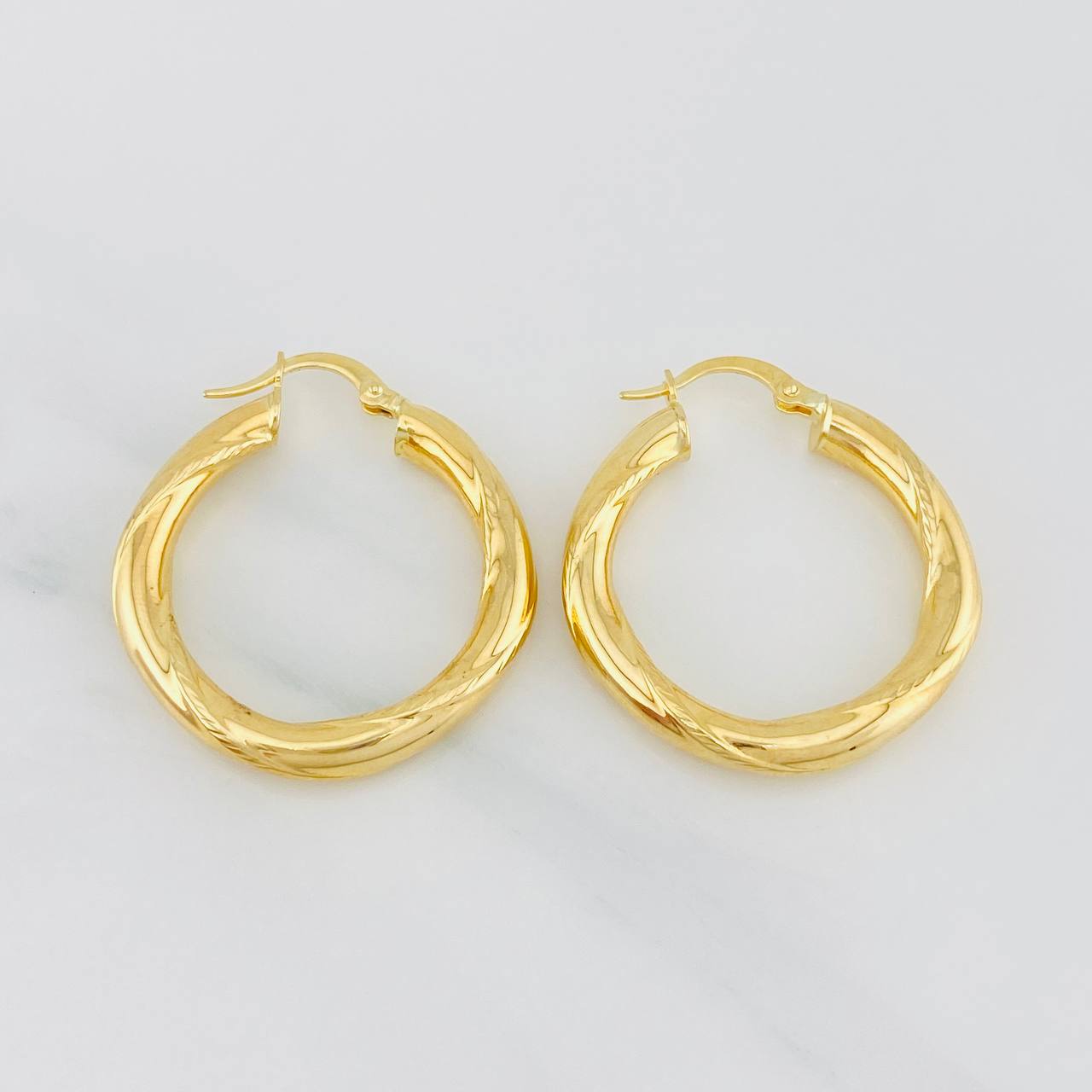 Candongas Lidia 3.9g / 1 1/4 in Oro Amarillo 18K