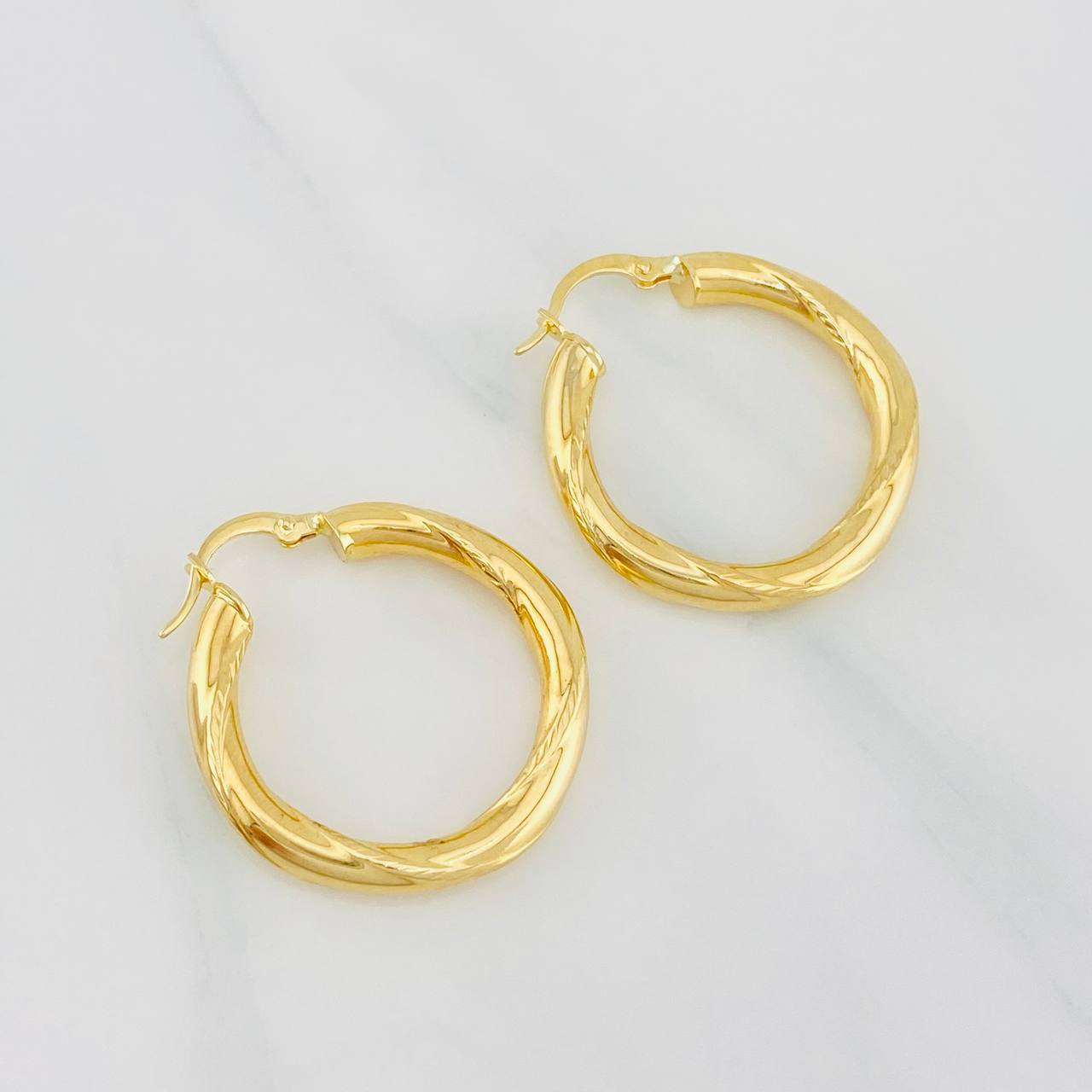 Candongas Lidia 3.9g / 1 1/4 in Oro Amarillo 18K