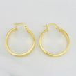 Hoop Earrings Screw 3.3g / 1 in Yellow Gold 18K