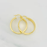 Hoop Earrings Screw 3.3g / 1 in Yellow Gold 18K