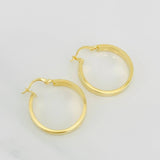 Hoop Earrings Screw 3.3g / 1 in Yellow Gold 18K