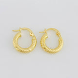 Candongas Raquel 1.7g / 3/4 in Oro Amarillo 18K