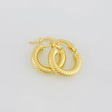 Candongas Raquel 1.7g / 3/4 in Oro Amarillo 18K