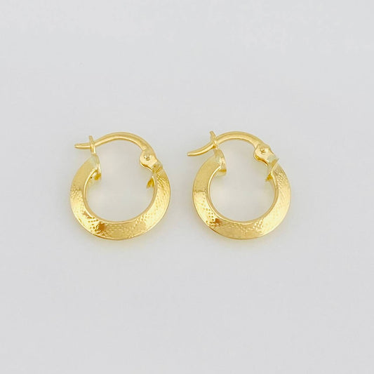 Hoop Earrings Emi 1.35g / 1/2 in Yellow Gold 18K
