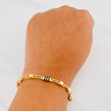 Pulso Rustico Barril 5.8g / 8 1/2 in / 5.1mm Oro Amarillo 18K