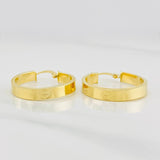 Hoop Earrings Screw 3.3g / 1 in Yellow Gold 18K