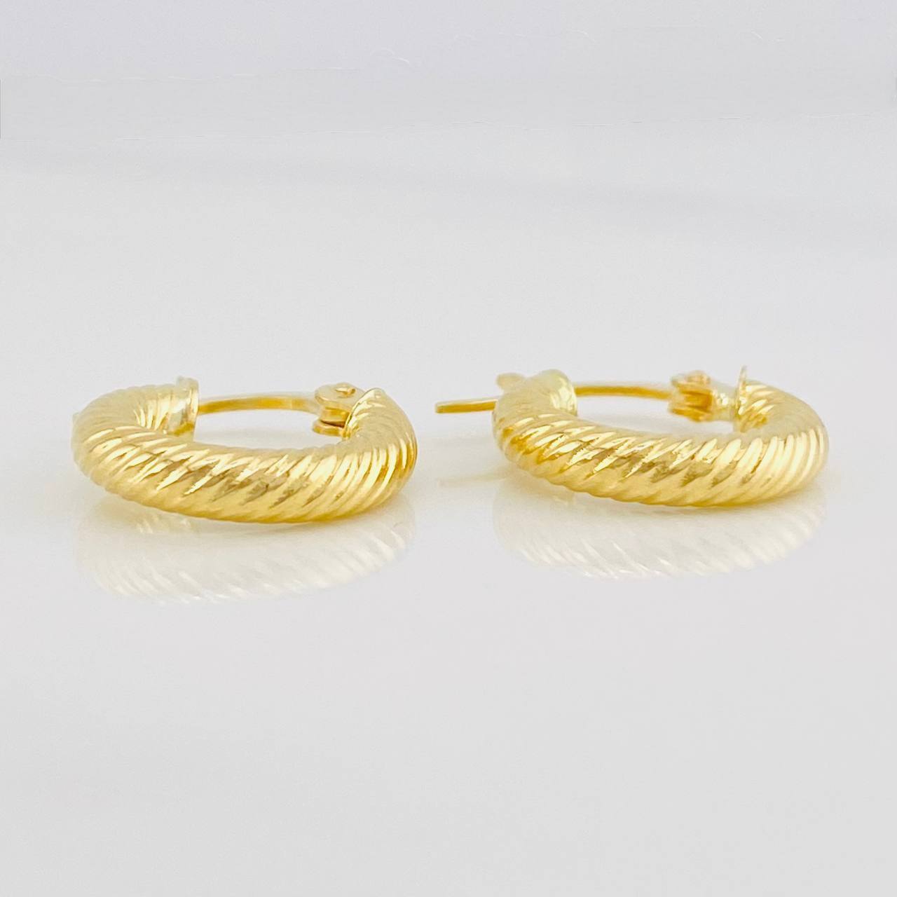 Candongas Raquel 1.7g / 3/4 in Oro Amarillo 18K
