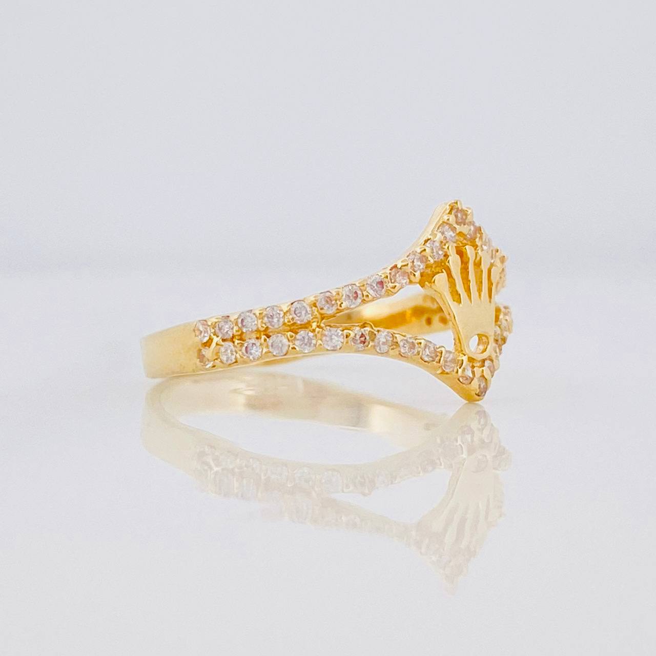 Anillo Corona 1.85g / T5 Oro Amarillo 18K