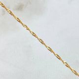 Cadena Singapur 3.05gr / 17 3/4 in / 1.8mm Oro Amarillo +3 18K ©