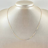 Mirror Flower Chain 0.85gr / 17.7in / +3 18K Gold ©