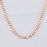Ice Chain 8.1g / 24 in / 2.4mm Two White Pink Gold 18K