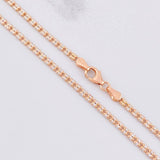 Cadena Ice 8.05g / 24 in / 2.4mm Dos Oros Blanco Rosa 18K