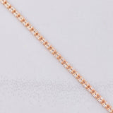 Cadena Ice 8.05g / 24 in / 2.4mm Dos Oros Blanco Rosa 18K