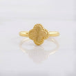 Diamond Cut Clover Ring 0.95g / T4 3/4 18K Yellow Gold