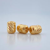 Charm Cylinder 0.3gr / 6mm 18K Yellow Gold &