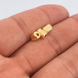 Charm Cylinder 0.3gr / 6mm 18K Yellow Gold &