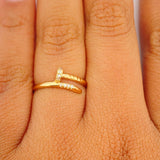Anillo Clavo 1.65gr / T6 1/2 / Oro Amarillo 18K %