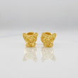 Stud Earrings Dog Face 0.95g / in / 5.8mm Yellow Gold 18K