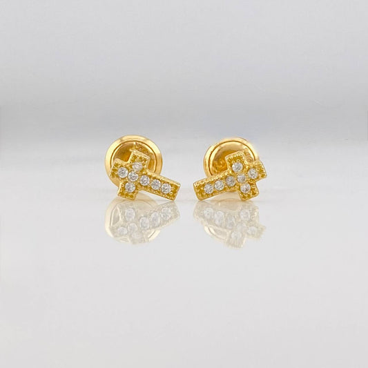 Topos Cruz 0.75g / in / 7mm Oro Amarillo 18K