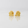 Stud Earrings Cross Christ 0.7g / in / 6.3mm Yellow Gold 18K