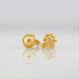 Stud Earrings Cruz 0.65g / in / 7mm Yellow Gold 18K