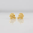 Stud Earrings Cruz 0.65g / in / 7mm Yellow Gold 18K
