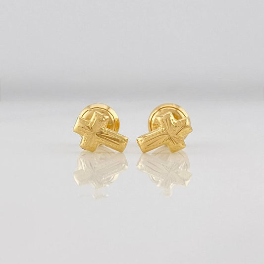 Topos Cruz 0.65g / in / 7mm Oro Amarillo 18K