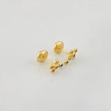 Topos Cruz Tupida 0.95g / in / 8.15mm Oro Amarillo 18K