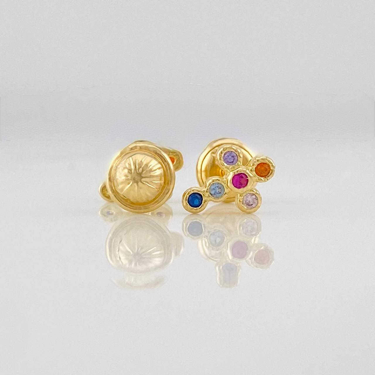 Topos Cruz Tupida 0.95g / in / 8.15mm Oro Amarillo 18K