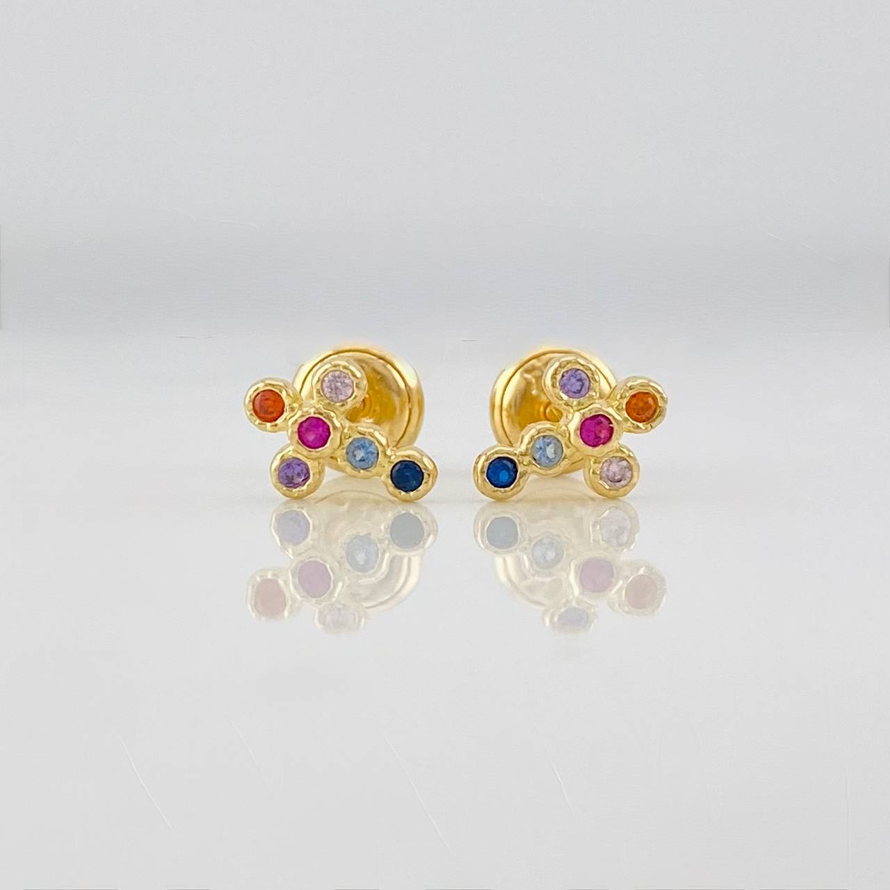 Topos Cruz Tupida 0.95g / in / 8.15mm Oro Amarillo 18K