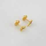 Stud Earrings Cross 0.75g / in / 6.8mm Yellow Gold 18K
