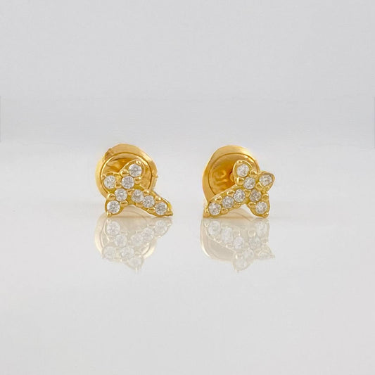 Topos Cruz 0.75g / in / 6.8mm Oro Amarillo 18K