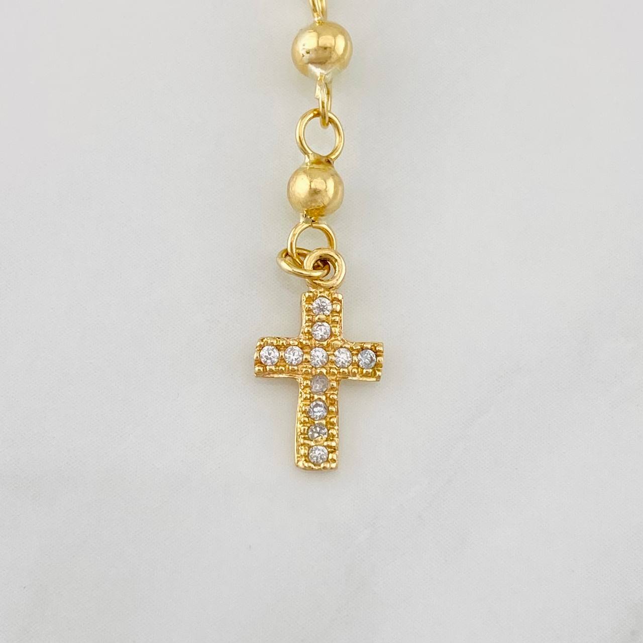 Rosario Virgen Milagrosa 7.45g / 18 in / 4mm Oro Amarillo 18K