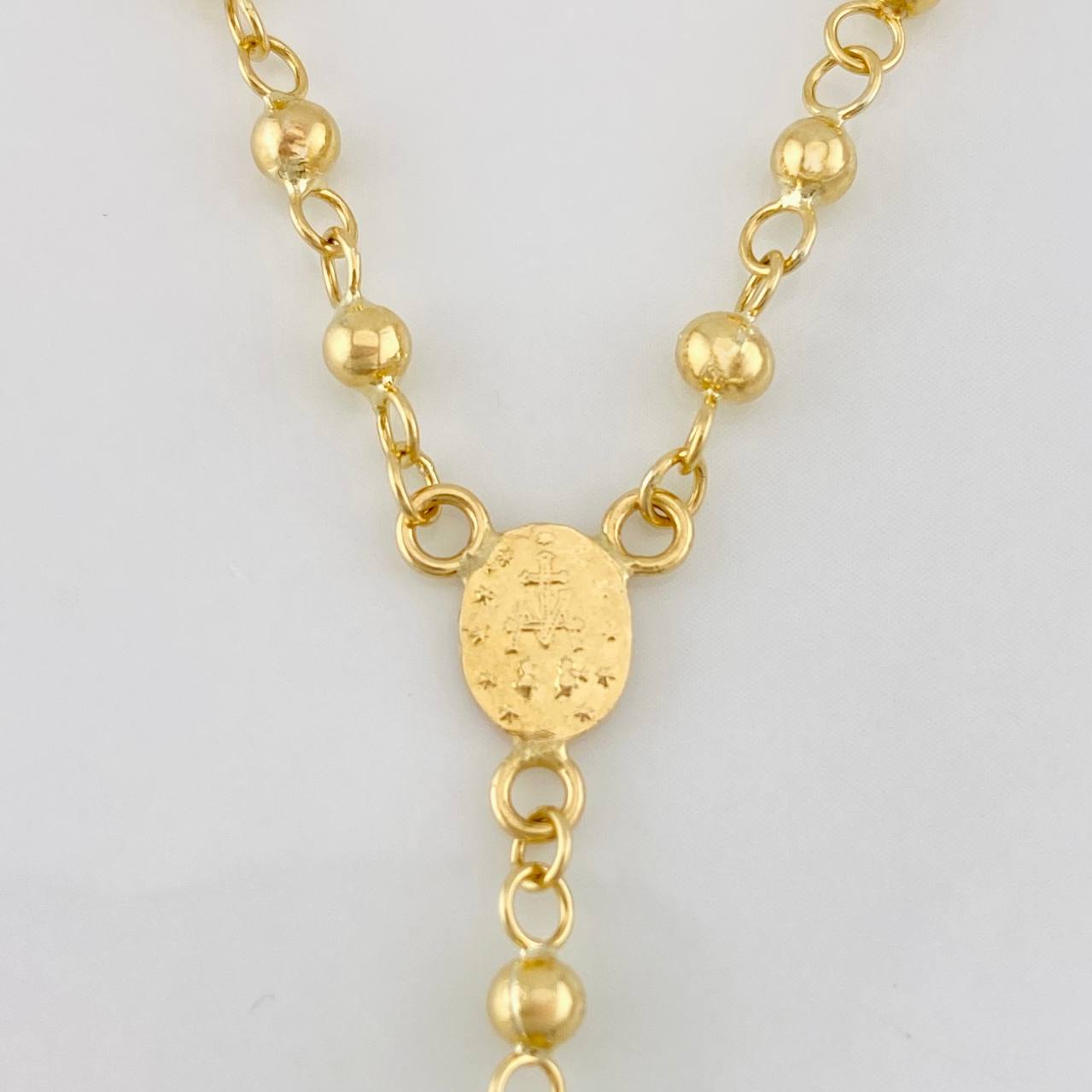 Rosario Virgen Milagrosa 7.45g / 18 in / 4mm Oro Amarillo 18K