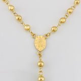 Rosario Virgen Milagrosa Cruz 10.8g / 20 in / 5mm-4mm Oro Amarillo 18K