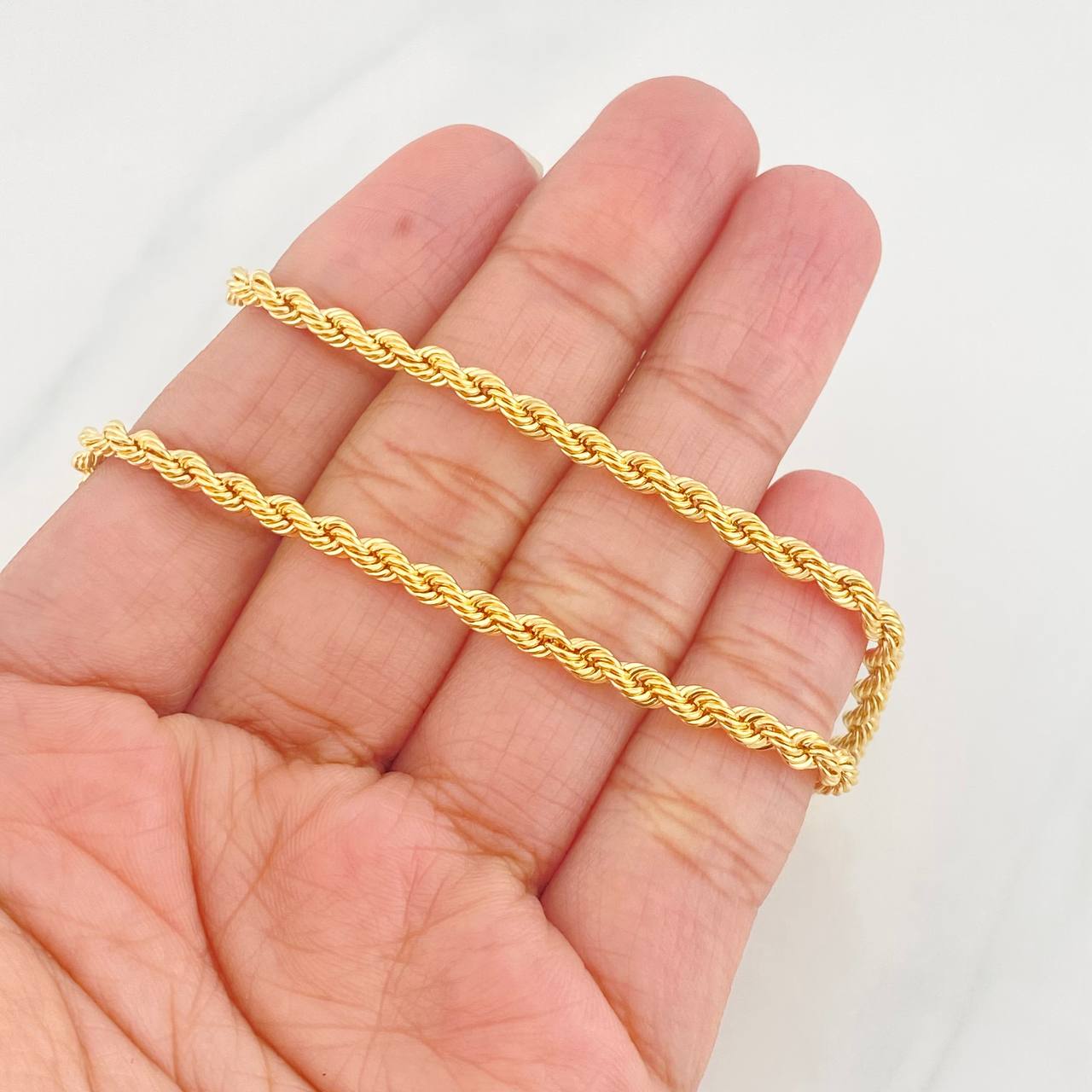 Rope Chain 6.15g / 24 in / 2.53mm Yellow Gold 18K