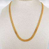 Bismark Chain 13.8gr / 22 1/4 in / 4.2mm Yellow Gold Nac.Esp. 18K &