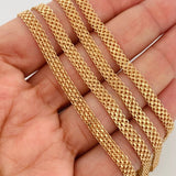 Bismark Chain 13.8gr / 22 1/4 in / 4.2mm Yellow Gold Nac.Esp. 18K &