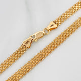 Cadena China 13.7gr / 21 3/4 in / 4mm Oro Amarillo Nac.Esp. 18K &