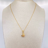 Set Cadena Aro Seguido + Dije Nudo / 1.9g / 18 in Tres Oros 18K