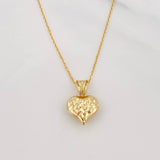 Classic Link Chain + Heart Pendant / 1.9g / 17 3/4 in 18K Yellow Gold
