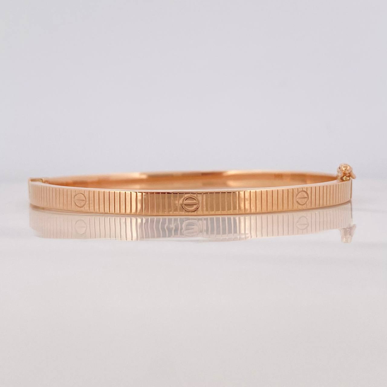 Bracelet Screw Hoop 6.45g / 6 3/4 in / 4mm 18K Rose Gold