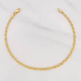 Pulso Morse 2.3g / 18.5cm / 2.15mm Dos Oros Amarillo Blanco 18K