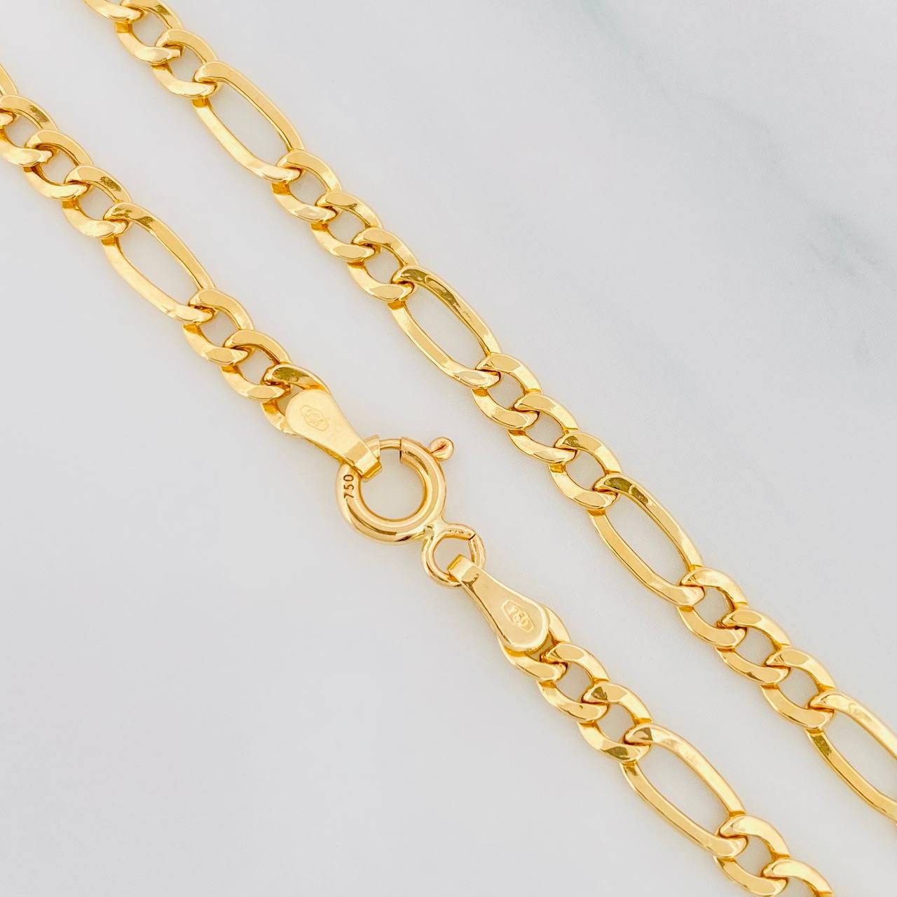 Figaro Bracelet 1.65g / 7 3/4 in / 3.25mm 18K Yellow Gold