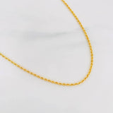 Rope Chain 1.7g / 20 in / 1.4mm Yellow Gold 18K