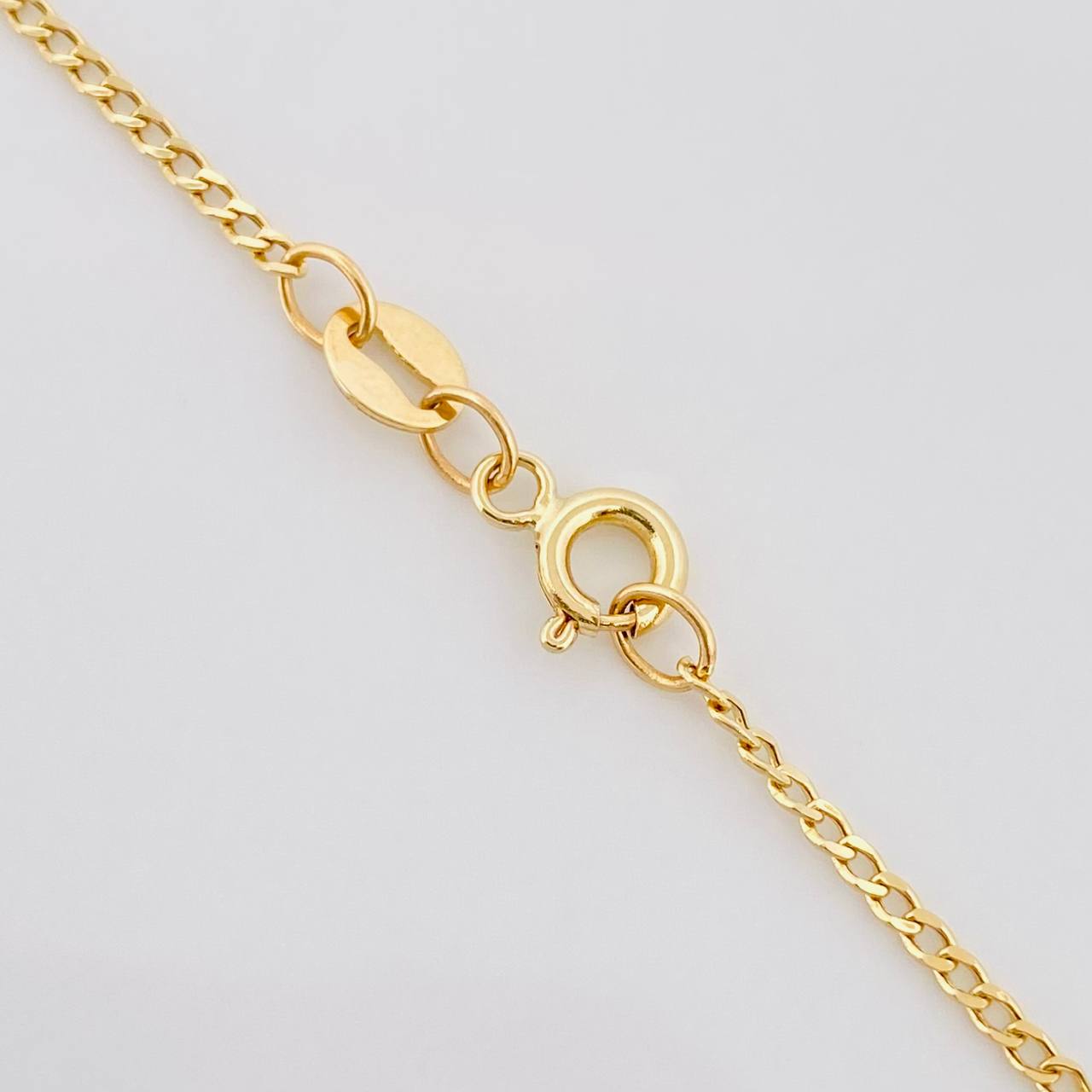 Cadena Mini Cubana 1.55g / 19 3/4 in / 1.4mm Oro Amarillo 18K