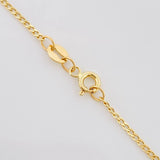 Cadena Mini Cubana 1.55g / 19 3/4 in / 1.4mm Oro Amarillo 18K
