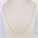 Cadena Militar 3.15g / 19 3/4 in / 1.19mm Oro Amarillo 18K