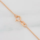 Military Chain 2g / 19 3/4 in / 1mm Rose Gold 18K